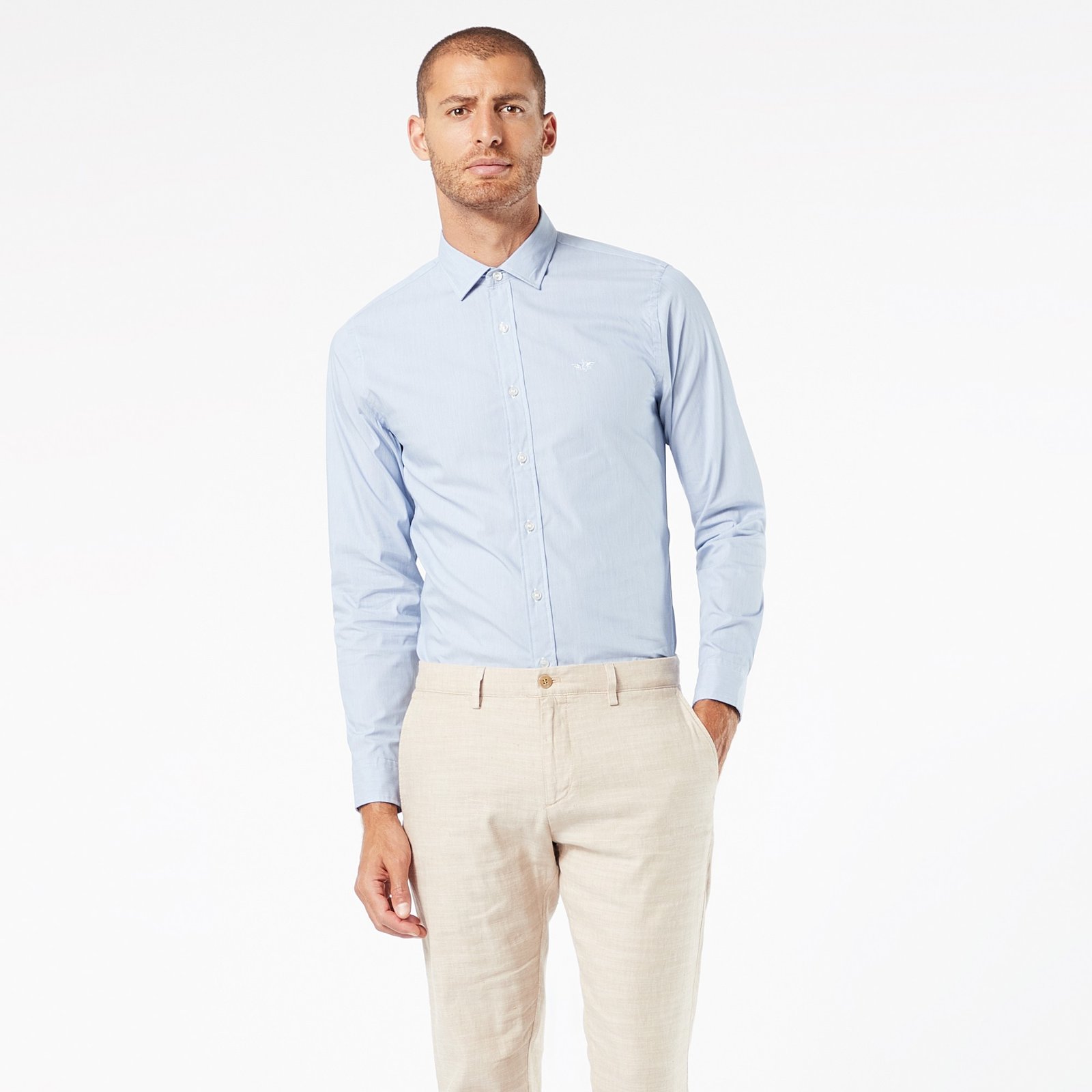Camisa Refined Poplin, Slim Fit
