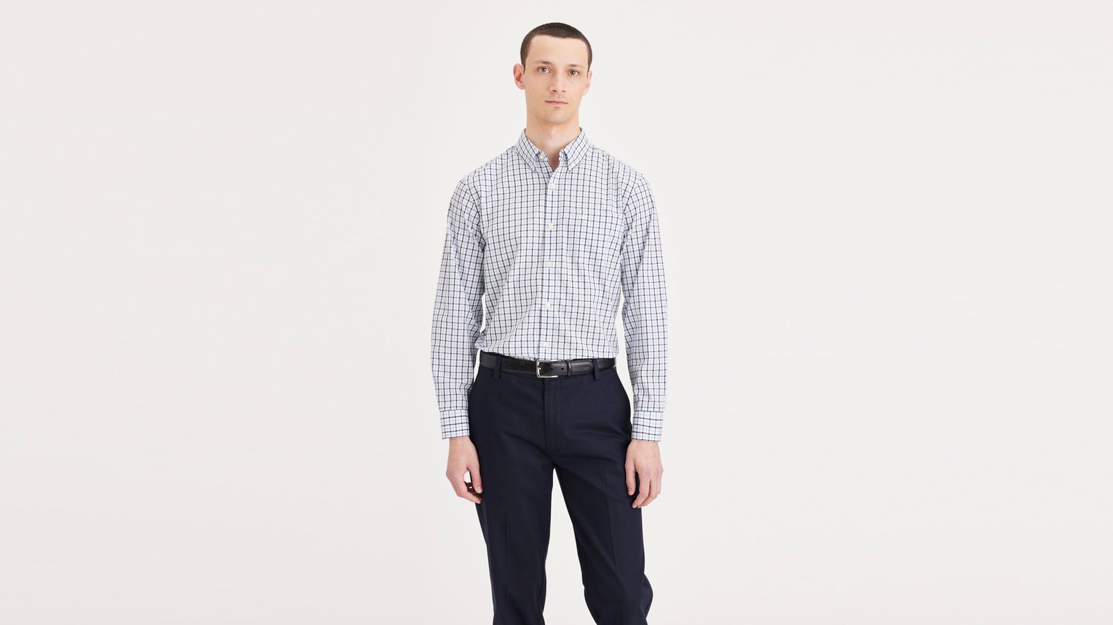 Camisa Signature, Classic Fit con Stain Defender